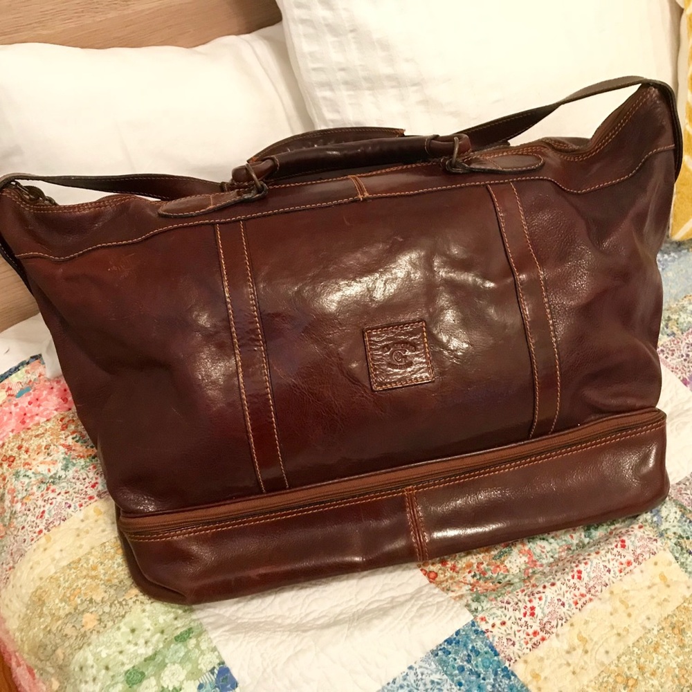 Il Giglio Leather Travel Bag